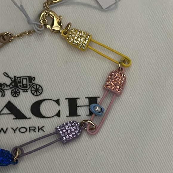 Coach safety pin bracelet. - Picture 4 of 5